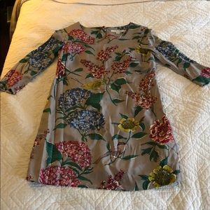 Silk and Viscose bird dress